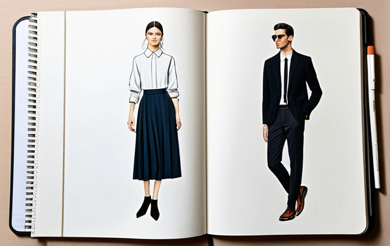 미니멀 워드로브에서 발견한 패션의 아름다움 - **

"A smiling woman, stylish and confident, wearing a simple yet elegant outfit created from basic ...