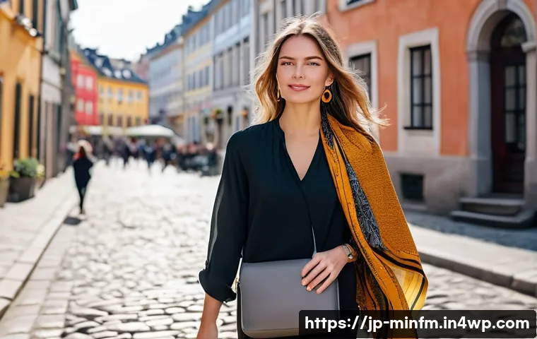 미니멀 워드로브와 여행 짐 꾸리기 - **Minimalist Chic Digital Nomad in a European City**
    A sophisticated female digital nomad, in he...
